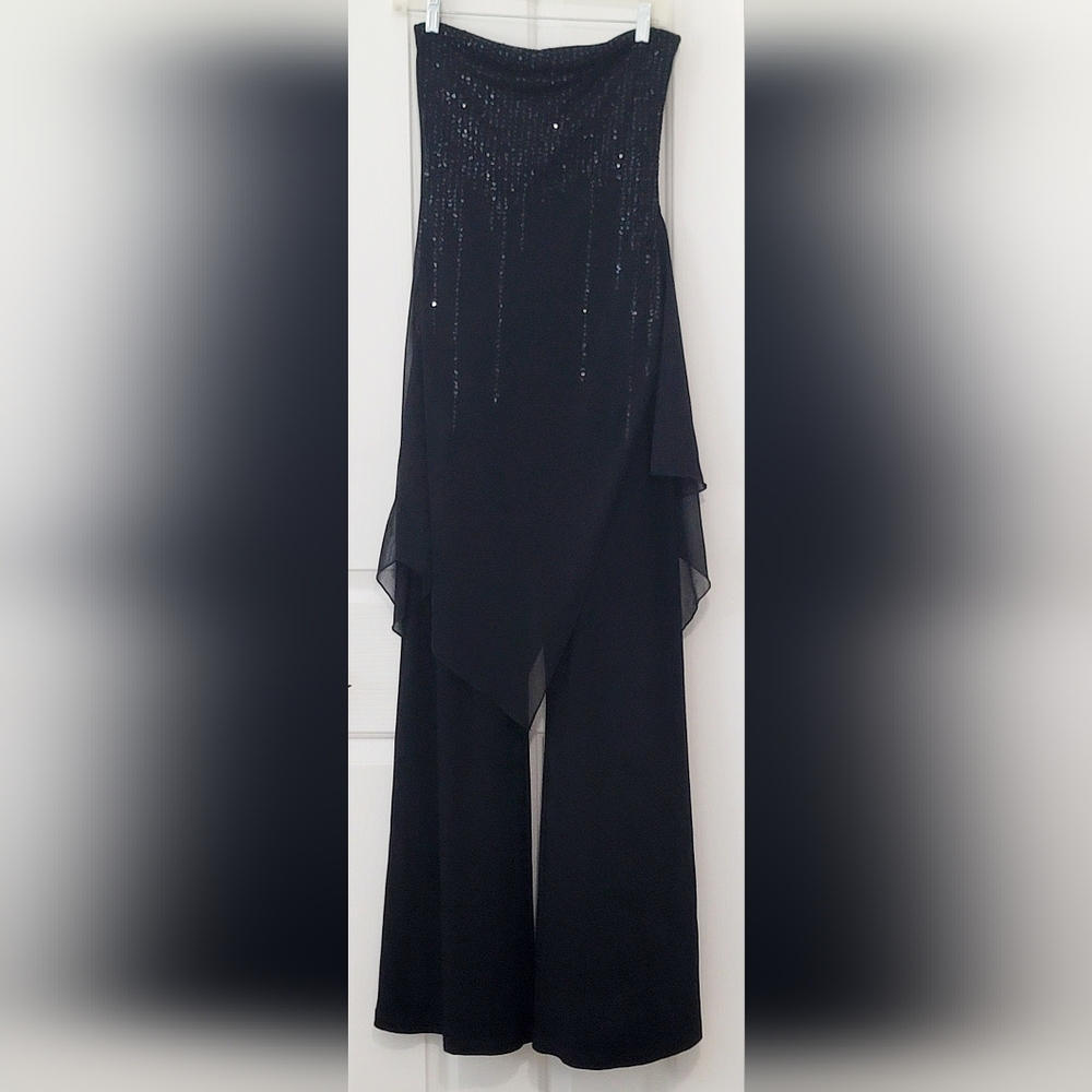 Y2K WOW FACTOR! Twentyone Strapless Jumper with Sequined Sheer Overlay